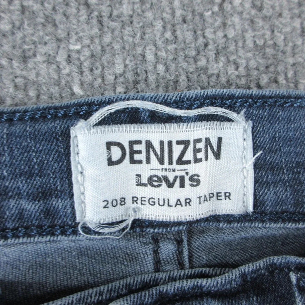 Denizen From Levis 208 Regular Taper Jeans Mens 28x30 Medium Wash Stretch Denim